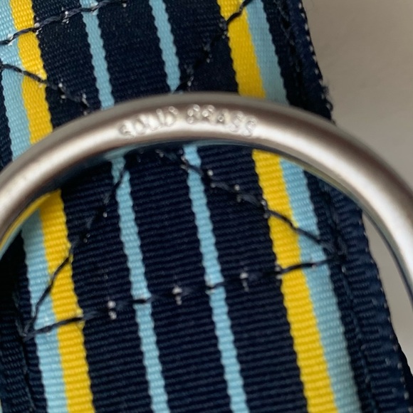 J Crew Fabric Classic Striped Ribbon Belt Size L/XL - Picture 4 of 7